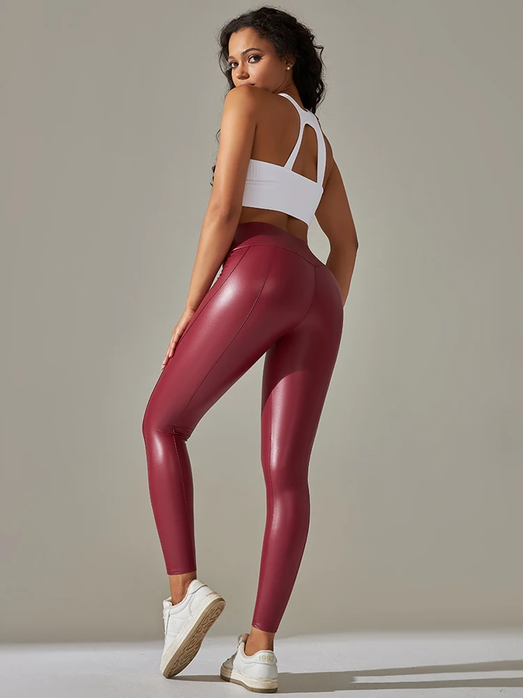 Women PU Leather Pants High Waist Leather Leggings Elastic Slim Skinny Sexy Leather Pants Hip Push Up Patchwork Tights Trousers Women PU Leather Pants High Waist Leather Leggings Elastic Slim Skinny Sexy Leather Pants Hip Push Up Patchwork Tights Trousers