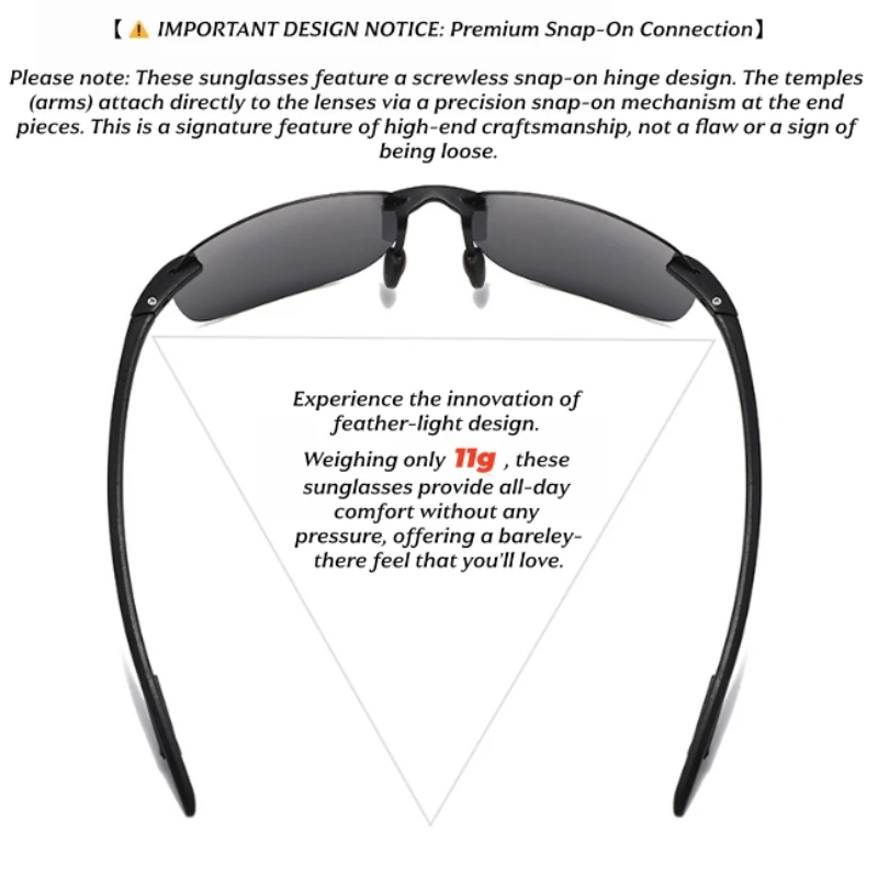 Ultra Light 11g TR90 Frameless Polarized Sunglasses – Flexible & Comfort Fit, Square Shape for Driving, Fishing, Outdoor Ultra Light 11g TR90 Frameless Polarized Sunglasses - Flexible & Comfort Fit, Square Shape for Driving, Fishing, Outdoor