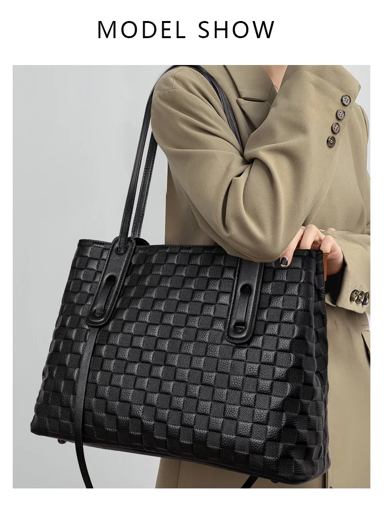 Women's Genuine Leather Tote Bag Large Capacity Printed Cowhide Shoulder Handbag Stylish Casual Top-Handle Bag for Everyday Use Women's Genuine Leather Tote Bag Large Capacity Printed Cowhide Shoulder Handbag Stylish Casual Top-Handle Bag for Everyday Use