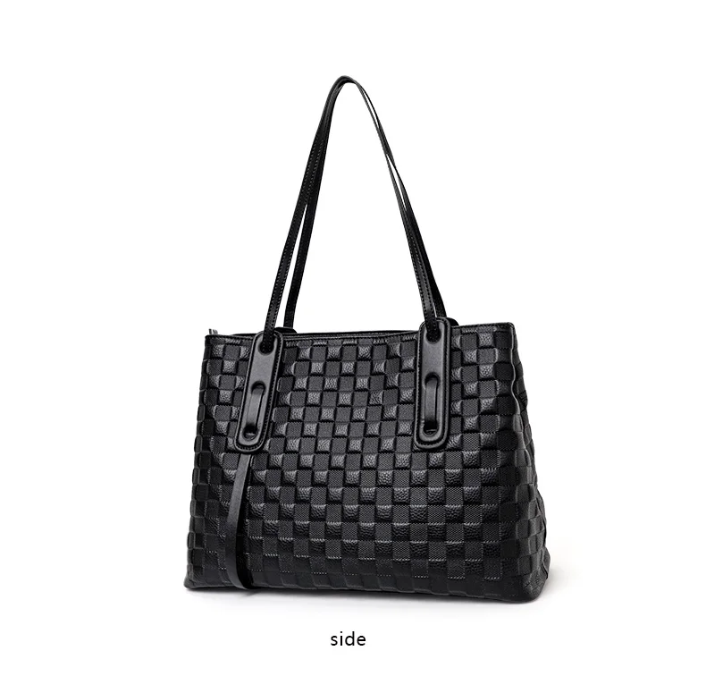 Women's Genuine Leather Tote Bag Large Capacity Printed Cowhide Shoulder Handbag Stylish Casual Top-Handle Bag for Everyday Use Women's Genuine Leather Tote Bag Large Capacity Printed Cowhide Shoulder Handbag Stylish Casual Top-Handle Bag for Everyday Use