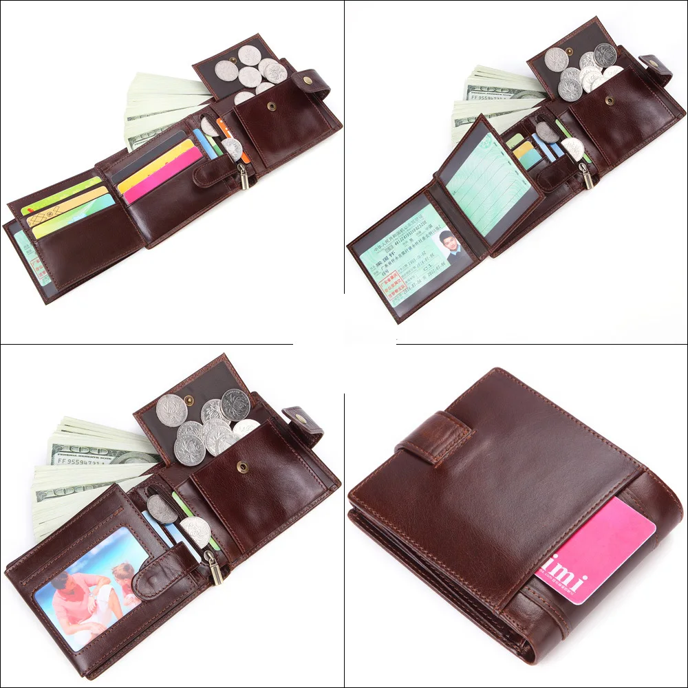 Men’s Wallet Rfid Vintage Genuine Leather Wallets for Men Credit Card Holder Purse Money Bag Wallet Man Men's Wallet Rfid Vintage Genuine Leather Wallets for Men Credit Card Holder Purse Money Bag Wallet Man
