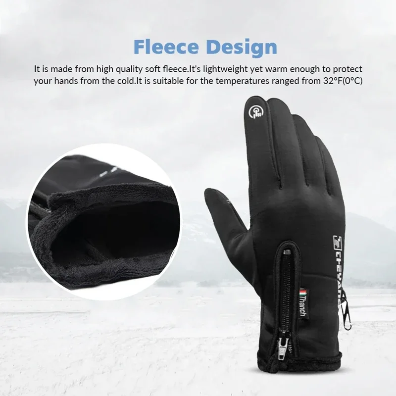 Winter Gloves Waterproof Thermal Touch Screen Thermal Windproof Warm Gloves Cold Weather Running Riding Sports Hiking Ski Gloves Winter Gloves Waterproof Thermal Touch Screen Thermal Windproof Warm Gloves Cold Weather Running Riding Sports Hiking Ski Gloves