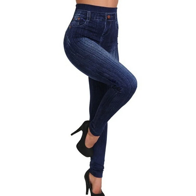 Women Print Jeggings Slim Fit Fake Jeans Denim High Waist Fitness Leggings 3XL Size Fashion Lady Streetwear Pants Spring Women Print Jeggings Slim Fit Fake Jeans Denim High Waist Fitness Leggings 3XL Size Fashion Lady Streetwear Pants Spring