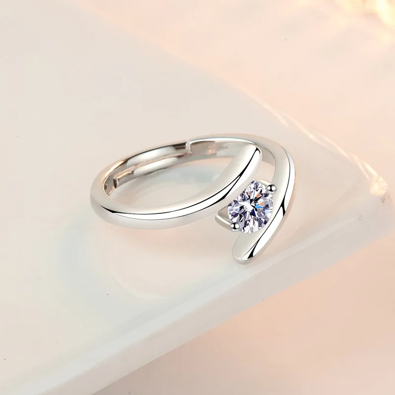925 Sterling Silver Ring Simple Generous Zircon luxury High Quality For Women Rings Wedding Fine Jewelry Accessories Party Gift 925 Sterling Silver Ring Simple Generous Zircon luxury High Quality For Women Rings Wedding Fine Jewelry Accessories Party Gift