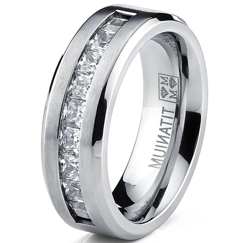 Mens ring styled on hand