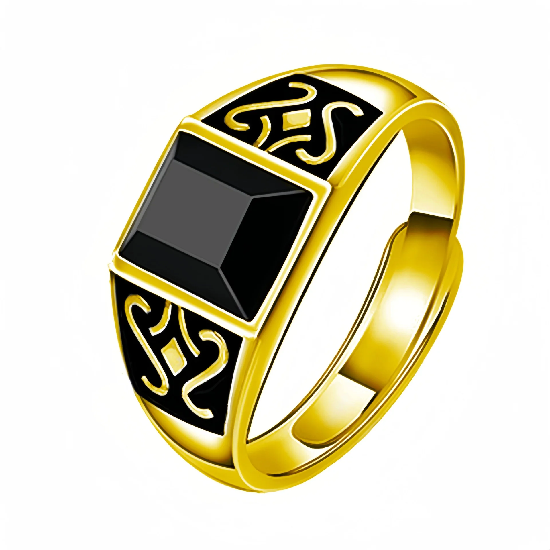 925 Sterling Silver Men’s Ring High Quality Luxury Black Gem For Man Wedding Fine Jewelry Accessories Party Gifts 925 Sterling Silver Men's Ring High Quality Luxury Black Gem For Man Wedding Fine Jewelry Accessories Party Gifts