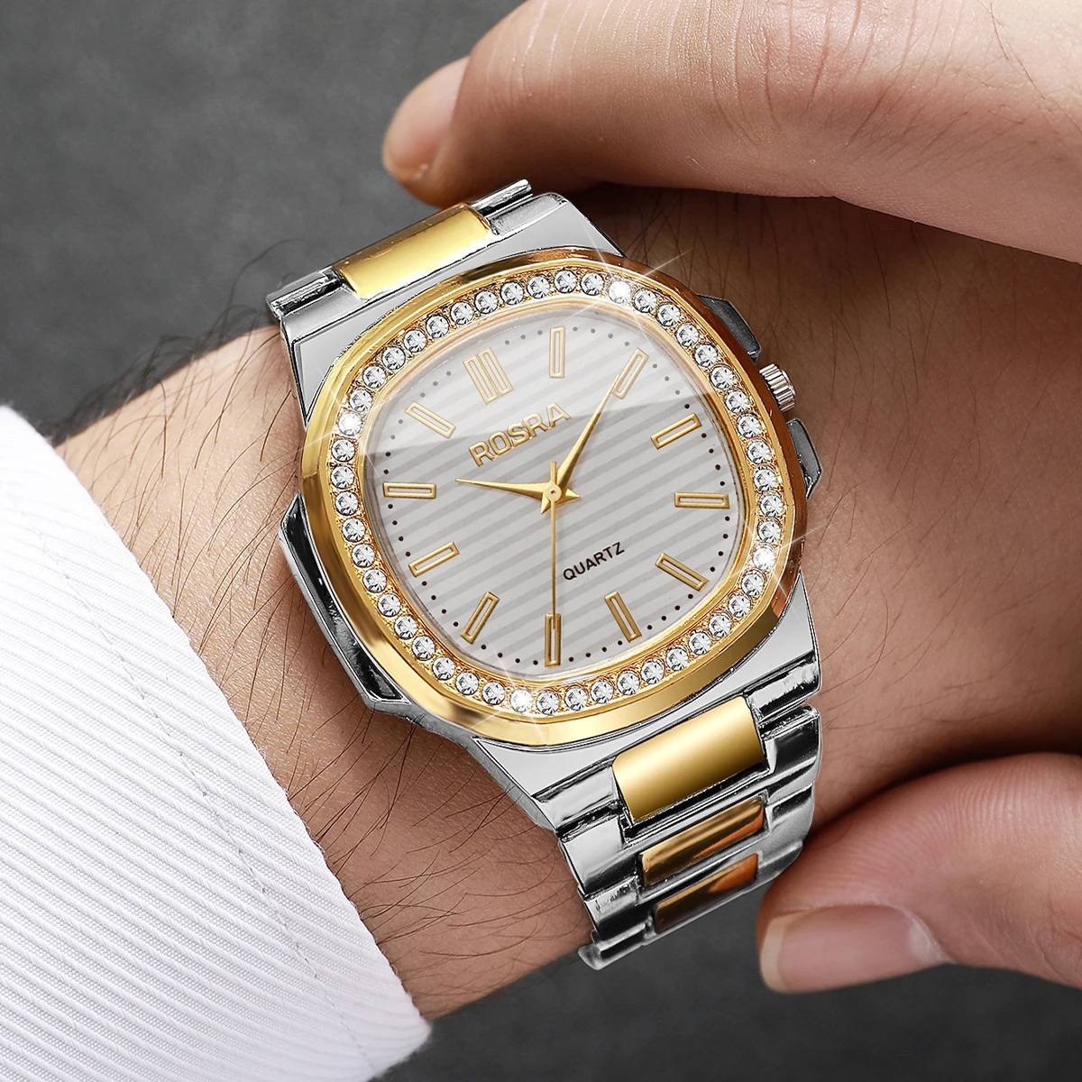 Quartz mens wristwatch business fashion