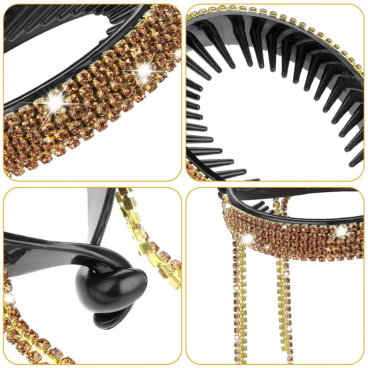 Women Elegant Luxury Rhinestone Tassel Ponytail Hair Claws Hair Clips Barrettes Hairpin Headband Fashion Hair Accessories Women Elegant Luxury Rhinestone Tassel Ponytail Hair Claws Hair Clips Barrettes Hairpin Headband Fashion Hair Accessories