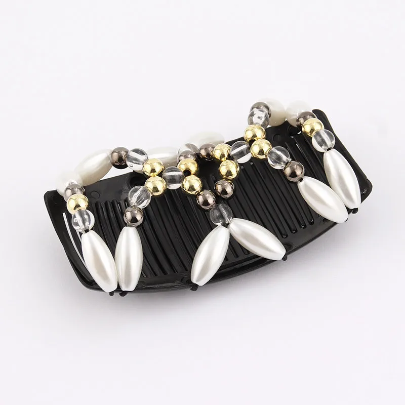 European and American Fashion Beaded Versatile Hair Comb Women’s Handmade Beaded Versatile Magic Hair Comb Headwear Accessories European and American Fashion Beaded Versatile Hair Comb Women's Handmade Beaded Versatile Magic Hair Comb Headwear Accessories