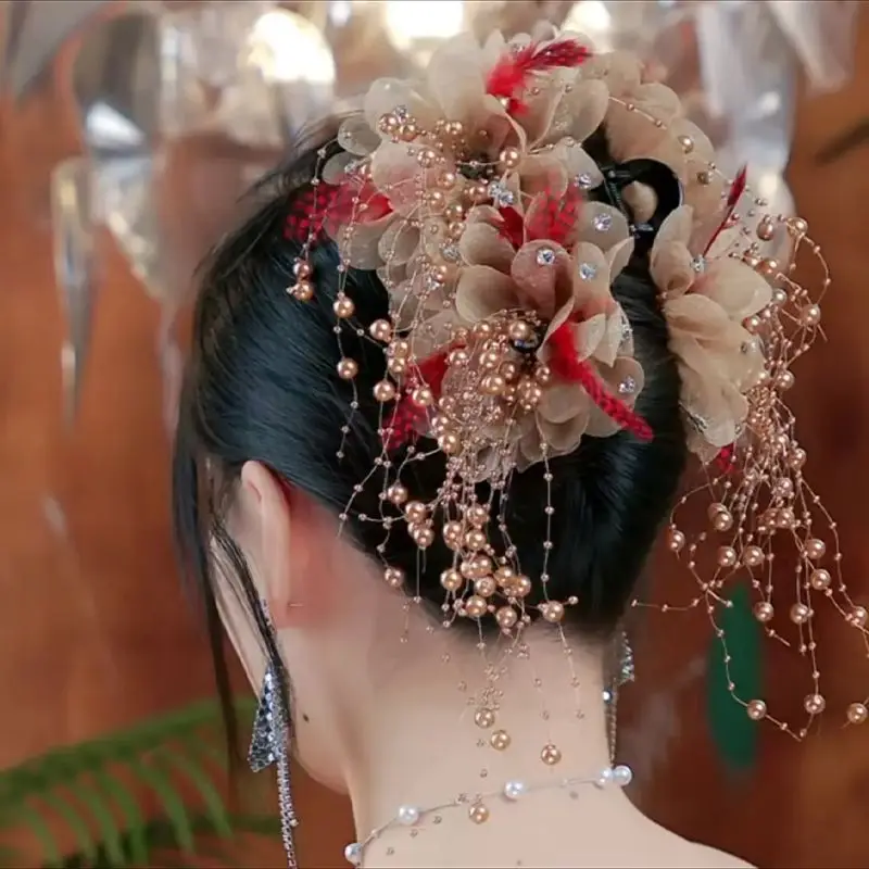 French Style Flower Tassels Hairpins Hair Clip for Women Lady Hair Styling Tools Hair Claw Female New Headwear Accessories French Style Flower Tassels Hairpins Hair Clip for Women Lady Hair Styling Tools Hair Claw Female New Headwear Accessories