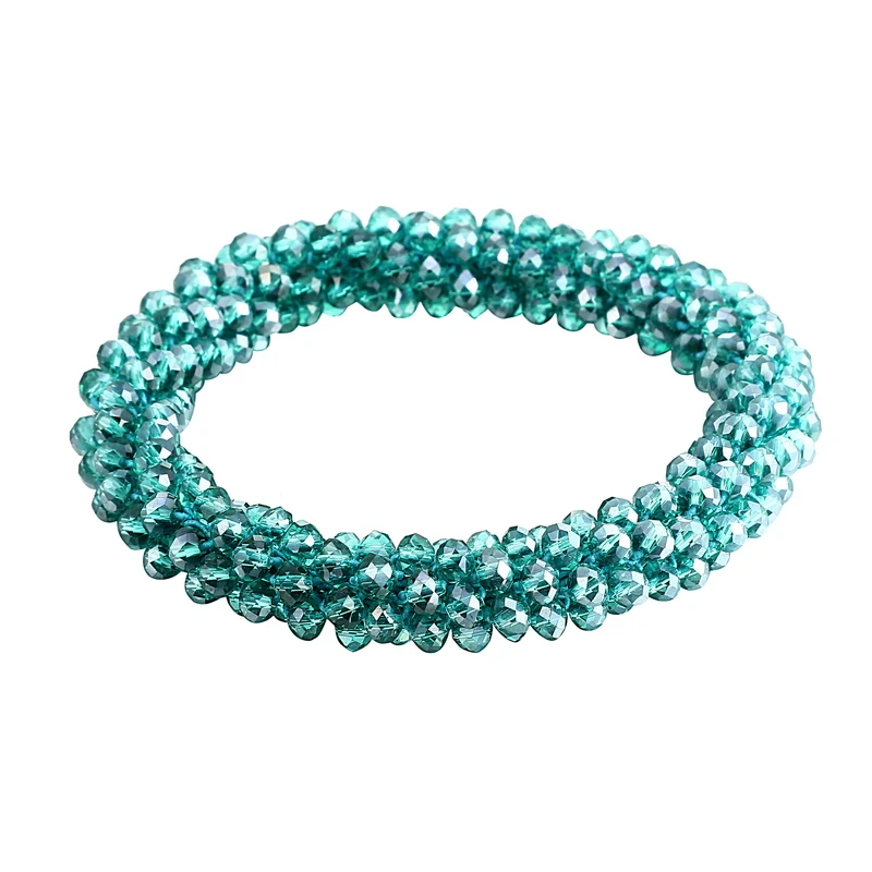 Beaded bracelet styled on wrist