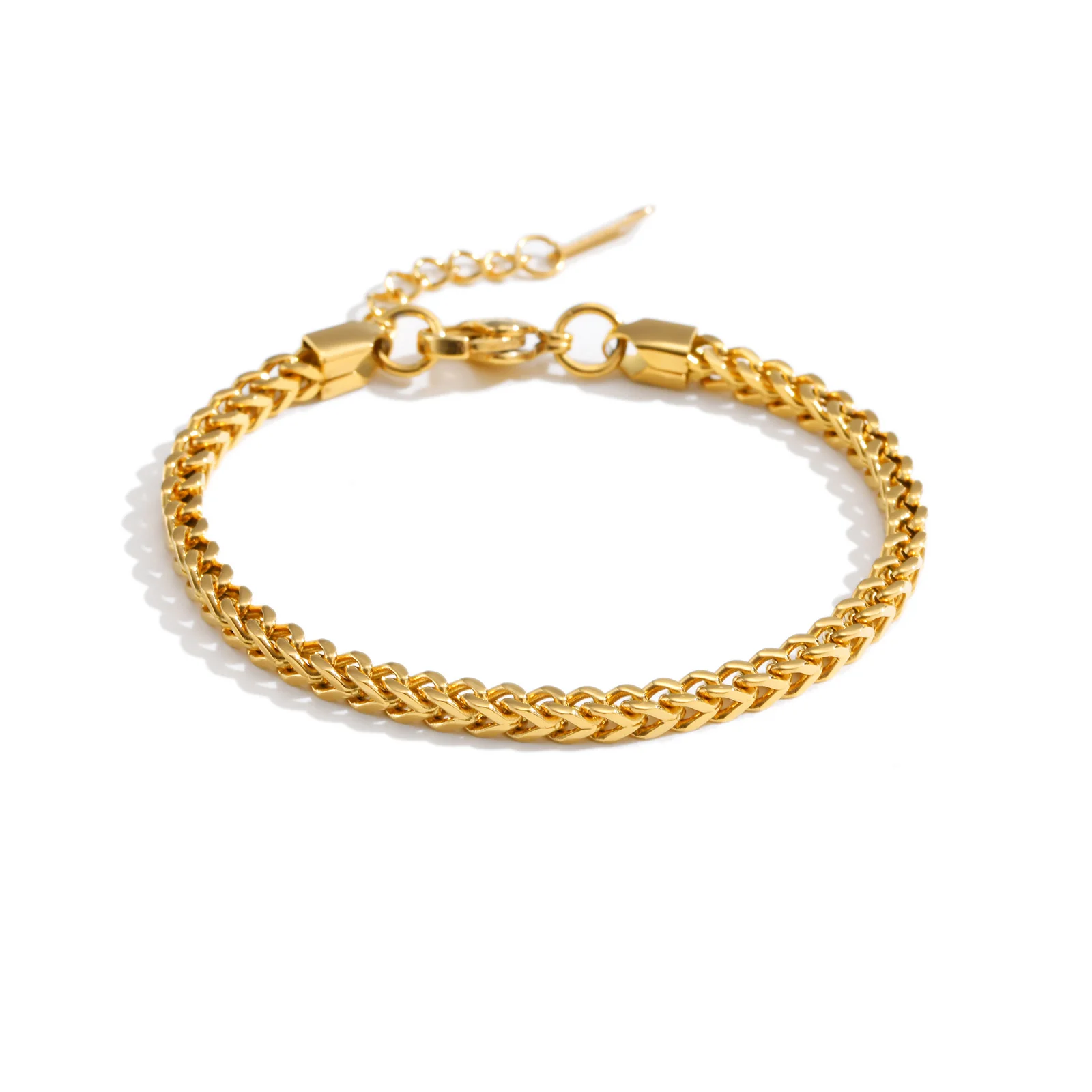 Square Keel Chain Bracelet for Women,Stainless Steel Gold Color Punk Bracelets,Fashion Jewelry Gift Square Keel Chain Bracelet for Women,Stainless Steel Gold Color Punk Bracelets,Fashion Jewelry Gift