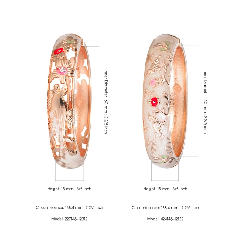 Double bangles styled on wrist