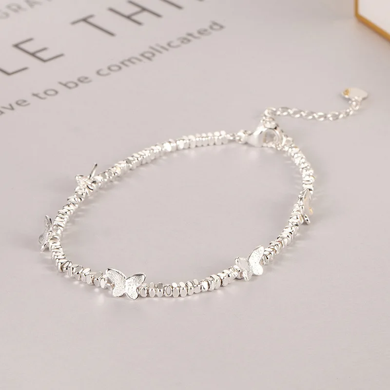 Bead bracelet styled on wrist