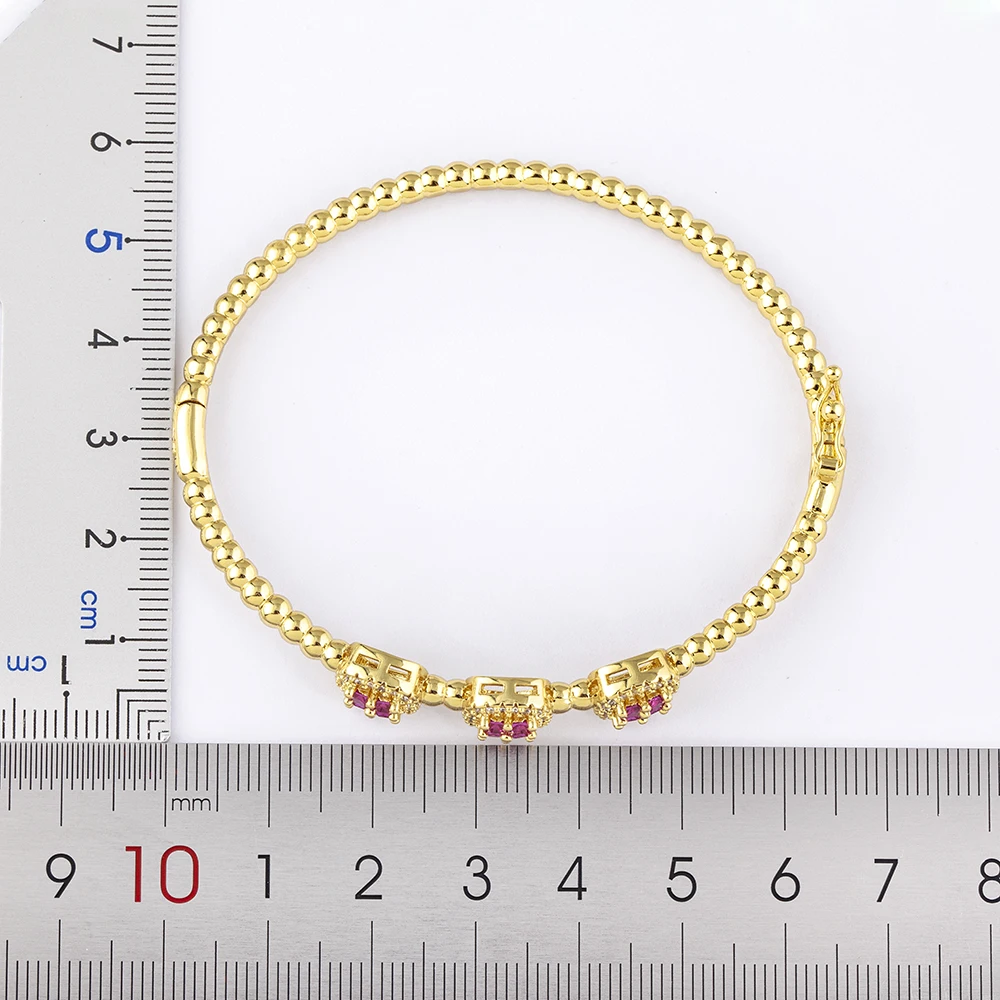 Nidin Classic Design New Inlaid Crystal Zircon 4 Colors Gold Plated Bangles Bracelets for Women Charm Party Wedding Accessories Nidin Classic Design New Inlaid Crystal Zircon 4 Colors Gold Plated Bangles Bracelets for Women Charm Party Wedding Accessories