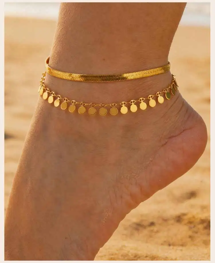 Layered anklet set product view