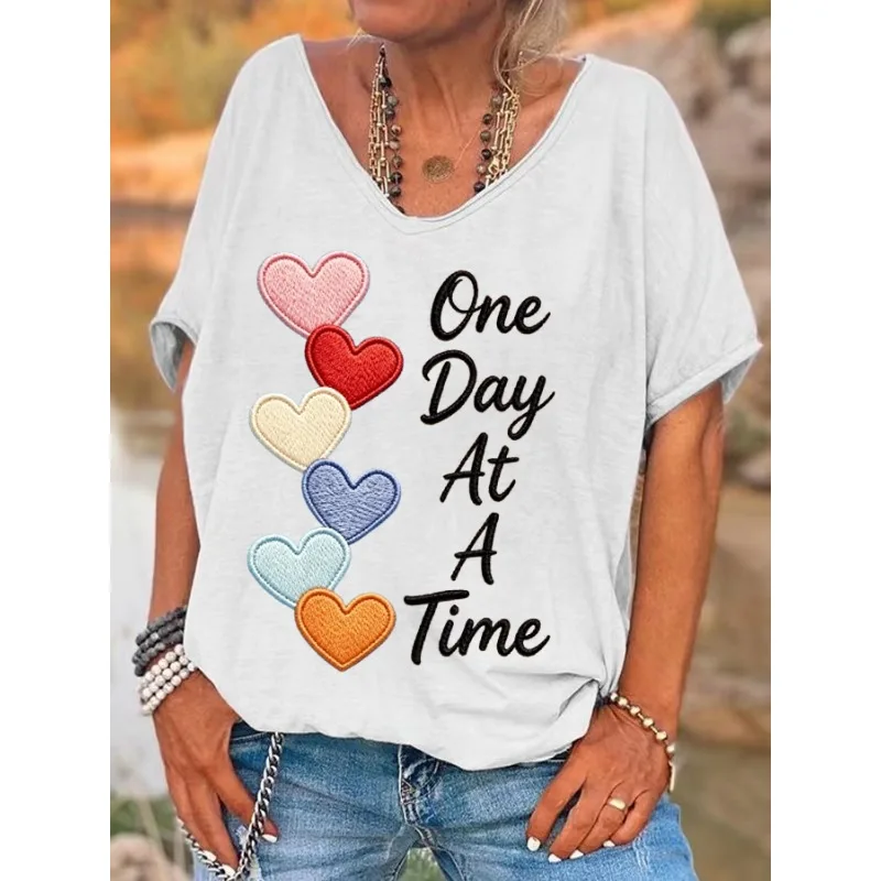Womens v-neck tee new arrival