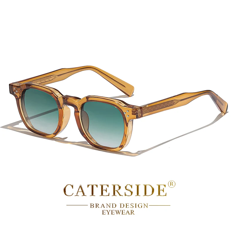 Caterside square frame sunglasses in amber