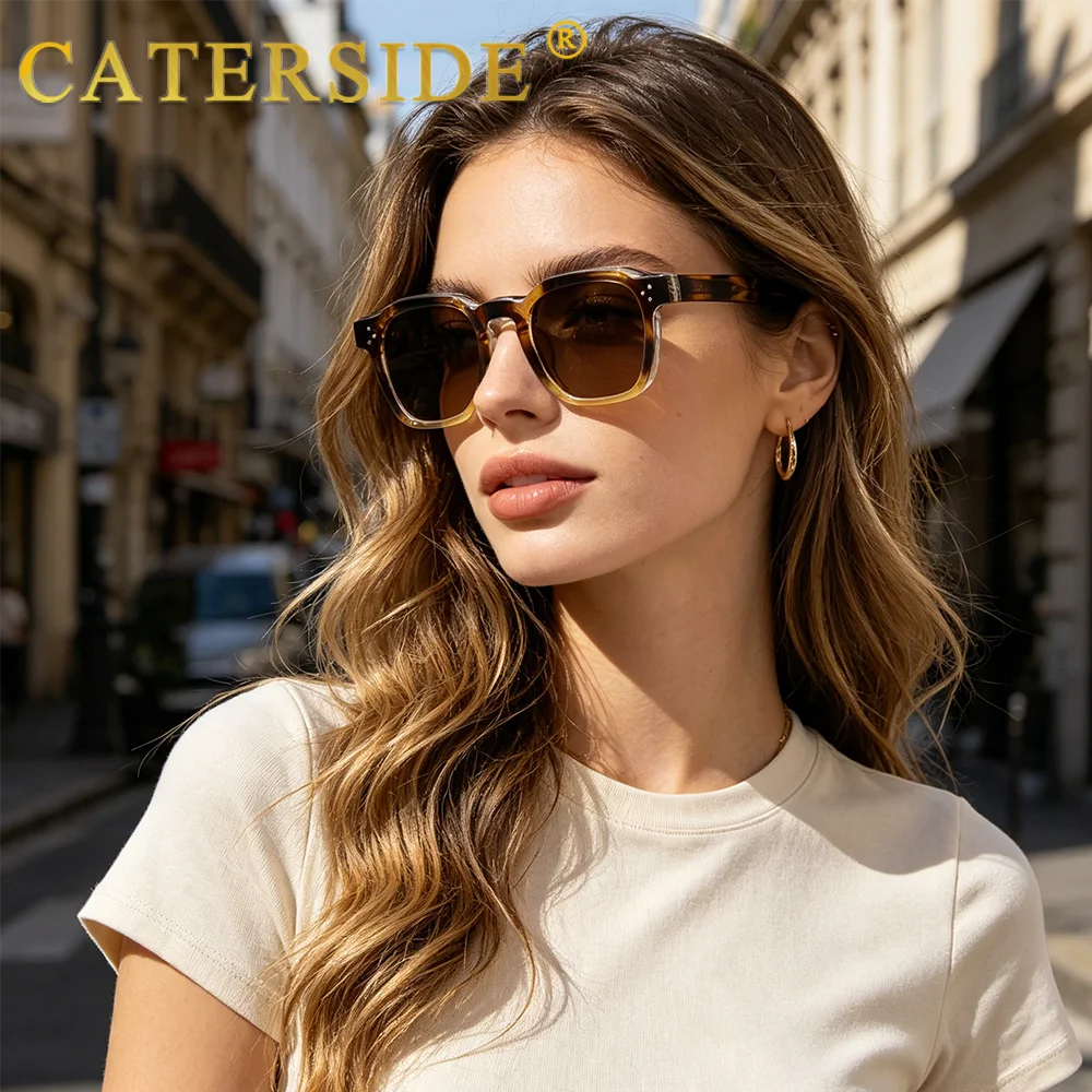CATERSIDE Fashion Men Sunglasses Small Frame Square Personalized Design Sun Glasses Women Travel Party Business Festival Gift CATERSIDE Fashion Men Sunglasses Small Frame Square Personalized Design Sun Glasses Women Travel Party Business Festival Gift