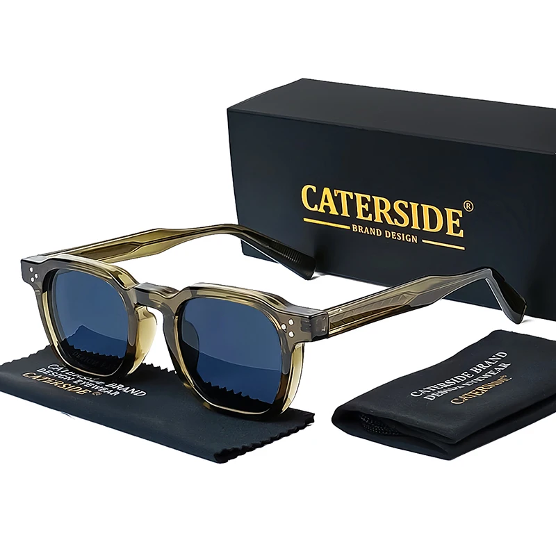 Caterside square frame sunglasses in olive