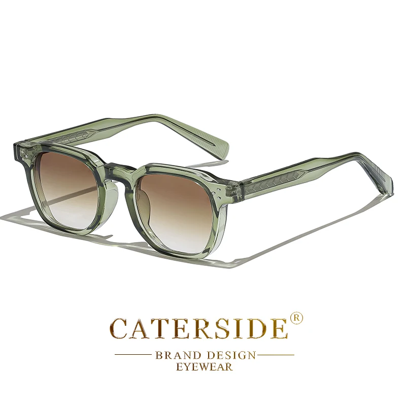 Caterside square frame sunglasses in sage green