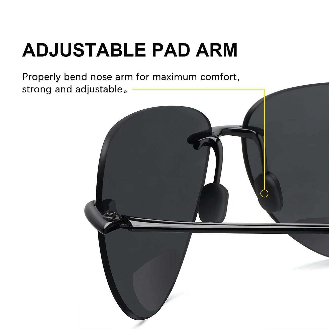 JULI Sports Sunglasses for Men Women Tr90 Rimless Frame for Running Fishing Golf Surf Driving MJ8008 JULI Sports Sunglasses for Men Women Tr90 Rimless Frame for Running Fishing Golf Surf Driving MJ8008