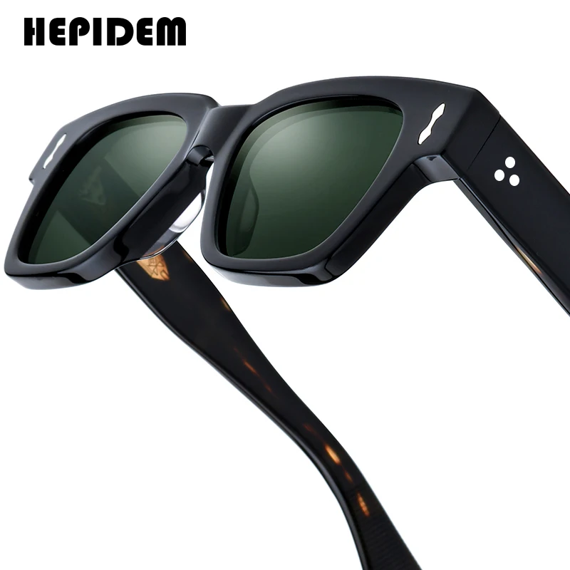 Hepidem square sunglasses tortoise frame