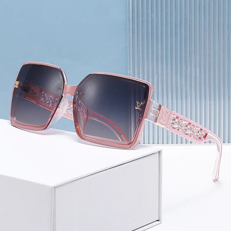2026 New Fashion Glamour Sunglasses For Women And Men Stylish Oversize Designer Sun Glasses Square Unisex Shades UV400 2026 New Fashion Glamour Sunglasses For Women And Men Stylish Oversize Designer Sun Glasses Square Unisex Shades UV400