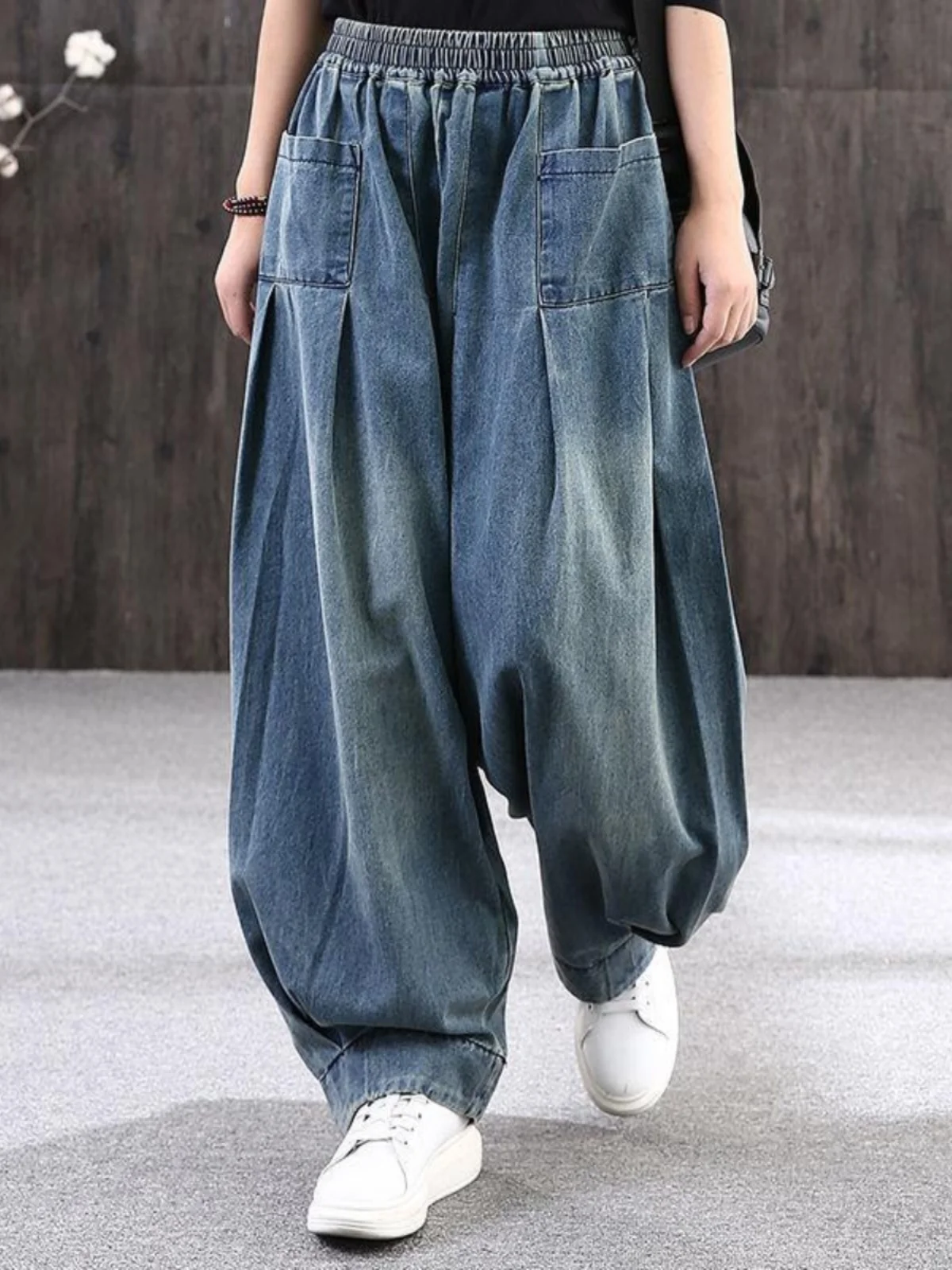 Summer Loose Large Size Harem Jeans Women’s plus Size Carrot Pants Casual Lantern Pants Trendy Sle Mom Jeans High Waist Summer Loose Large Size Harem Jeans Women's plus Size Carrot Pants Casual Lantern Pants Trendy Sle Mom Jeans High Waist