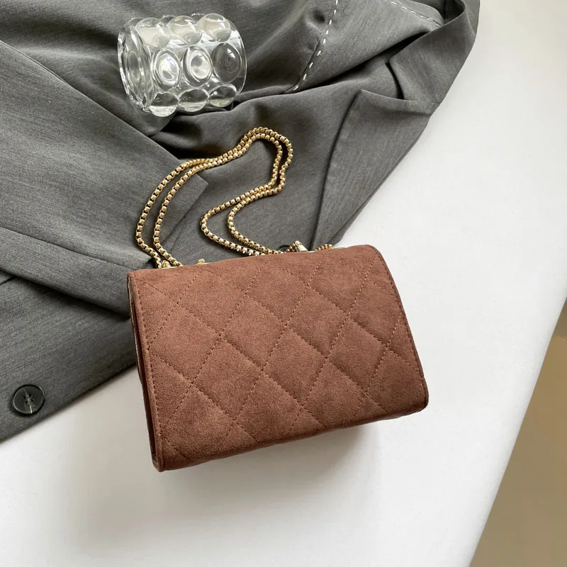 Burgundy flap bag for women compact size