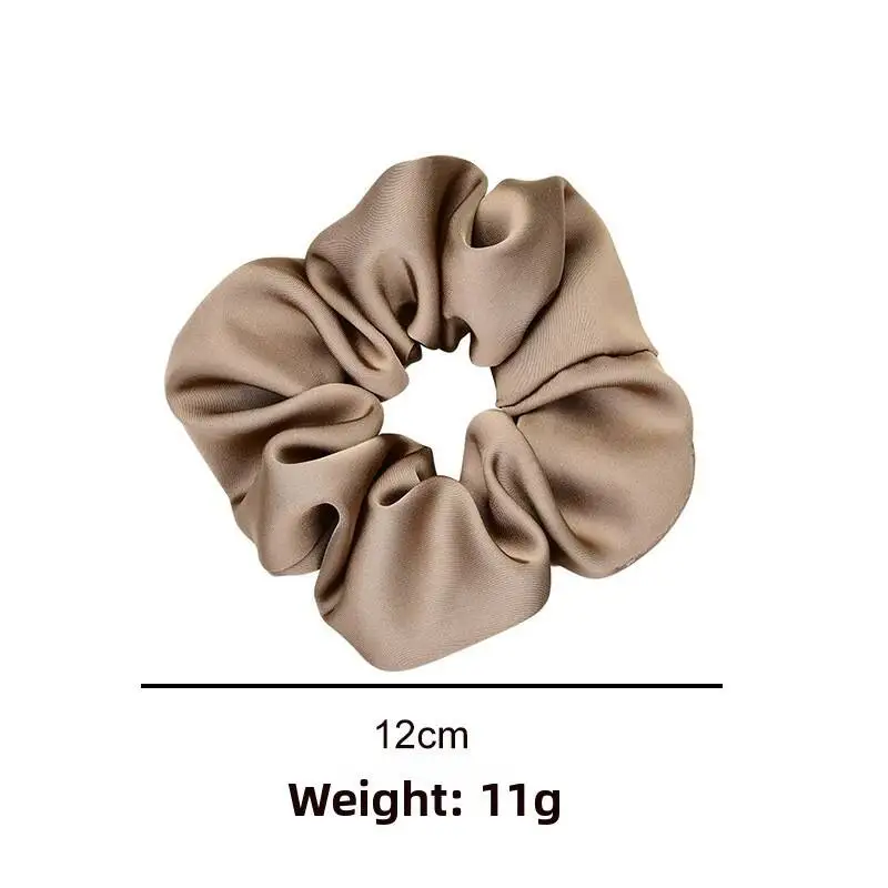 Silk satin scrunchie for women front view