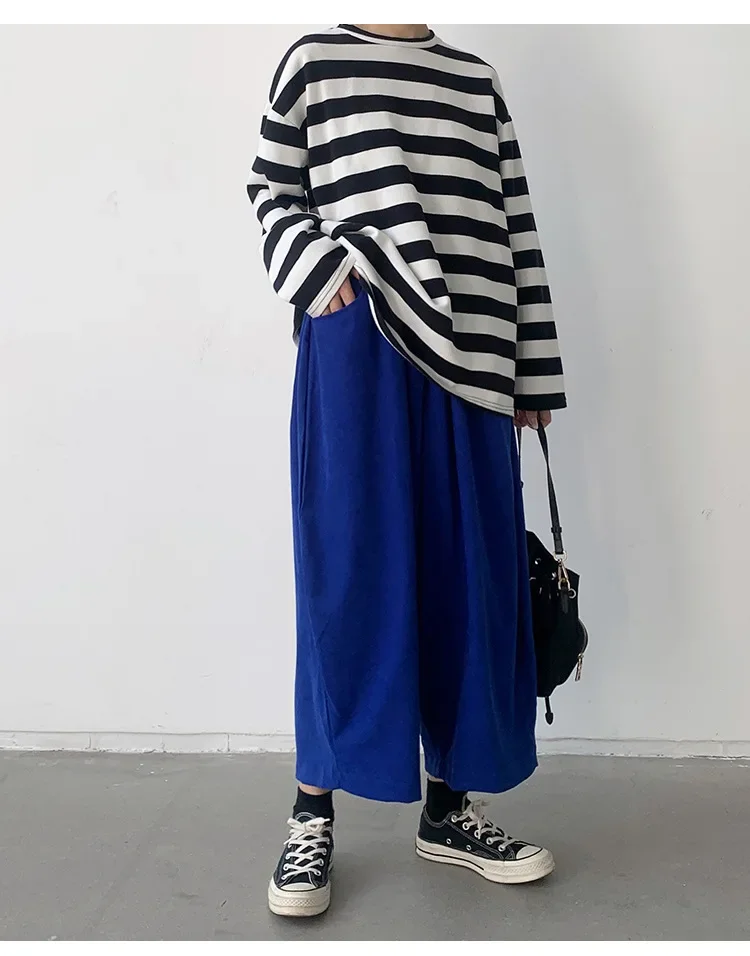 harem pants for women in striped pattern