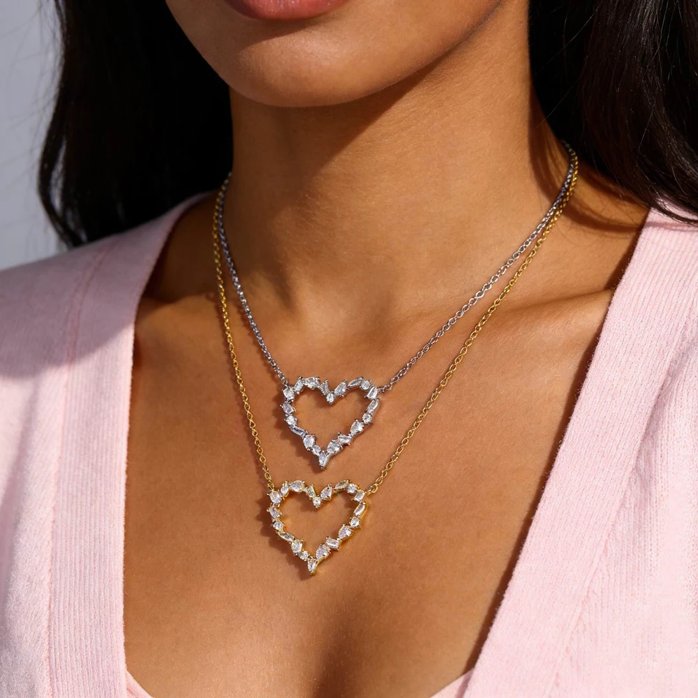 2025 New High Quality Micro Pave White CZ Heart Charm Link Chain Necklace Minimal Delicate Lover Girlfriend Fashion Jewelry Jewelry & Watches Rings 2025 New High Quality Micro Pave White CZ Heart Charm Link Chain Necklace Minimal Delicate Lover Girlfriend Fashion Jewelry Jewelry & Watches Rings KDBazar