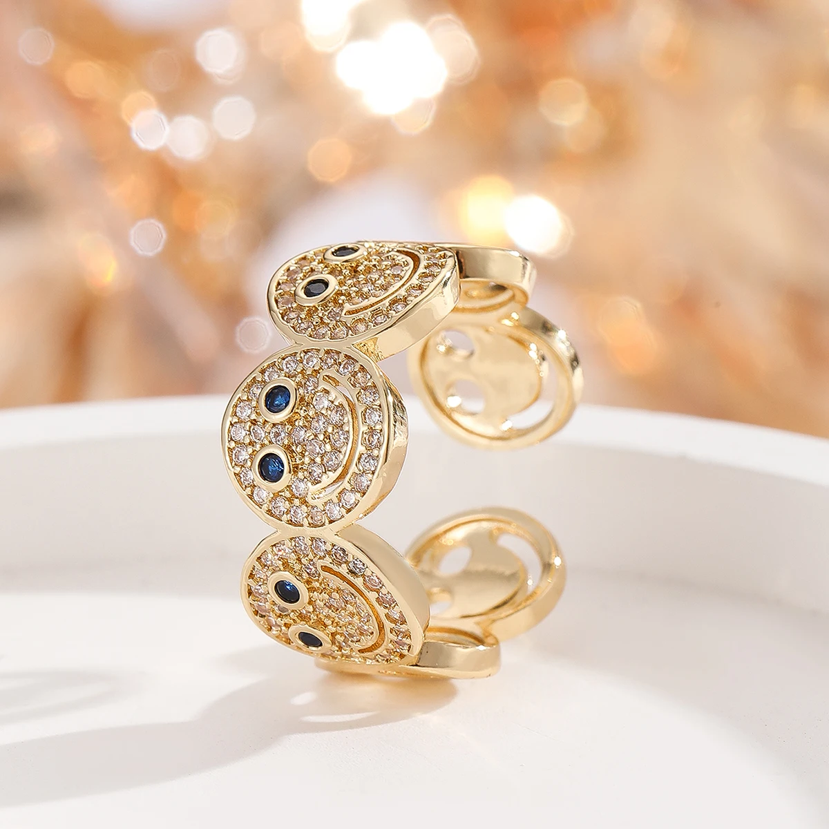 Smiley cuff bracelet product view