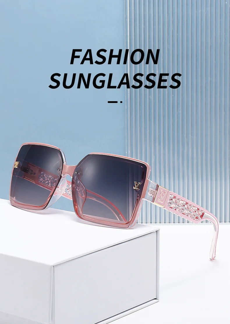 2026 New Fashion Glamour Sunglasses For Women And Men Stylish Oversize Designer Sun Glasses Square Unisex Shades UV400 2026 New Fashion Glamour Sunglasses For Women And Men Stylish Oversize Designer Sun Glasses Square Unisex Shades UV400