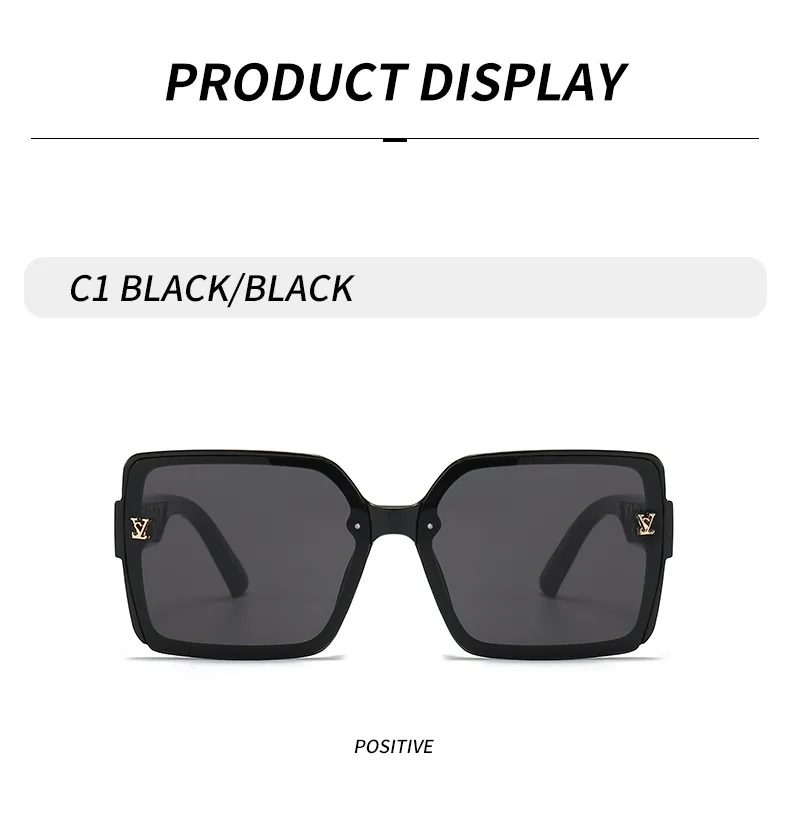 2026 New Fashion Glamour Sunglasses For Women And Men Stylish Oversize Designer Sun Glasses Square Unisex Shades UV400 2026 New Fashion Glamour Sunglasses For Women And Men Stylish Oversize Designer Sun Glasses Square Unisex Shades UV400