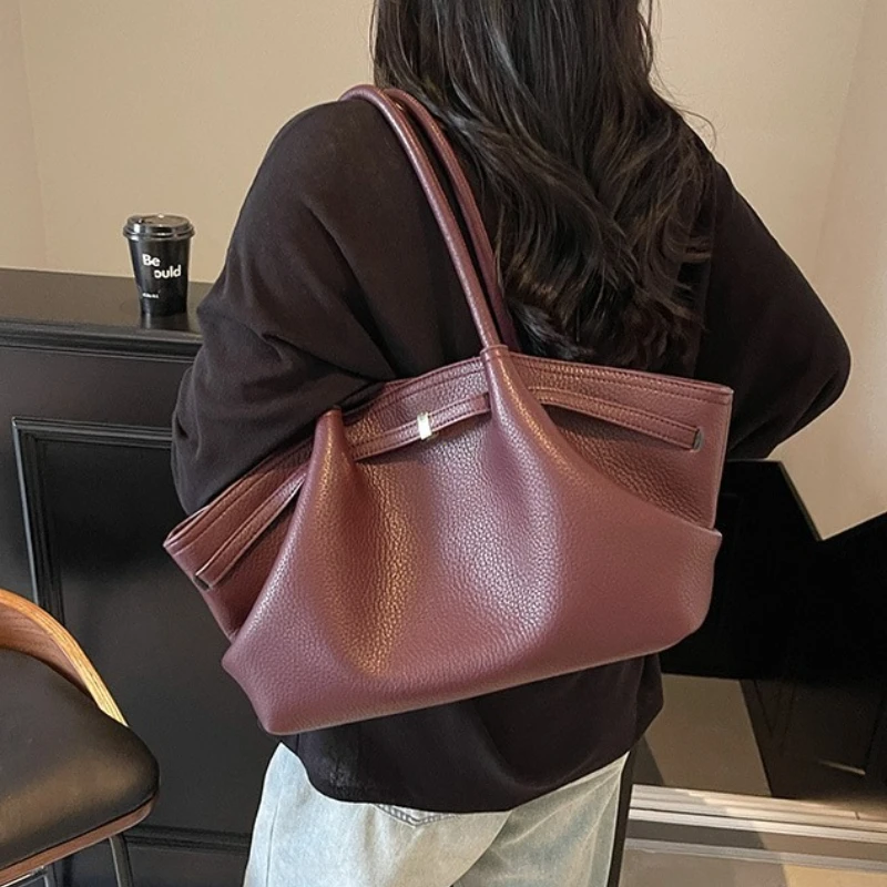 2026 New Lychee Pattern Underarm Shoulder Bags For Women Soft PU Leather Large Capacity Mini Tote Bag Luxury Designer Handbags Bags & Accessories Burgundy Bags handbags and purses 2026 New Lychee Pattern Underarm Shoulder Bags For Women Soft PU Leather Large Capacity Mini Tote Bag Luxury Designer Handbags Bags & Accessories Burgundy Bags handbags and purses KDBazar