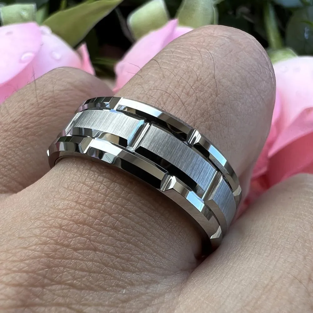 Stainless steel ring groove detail