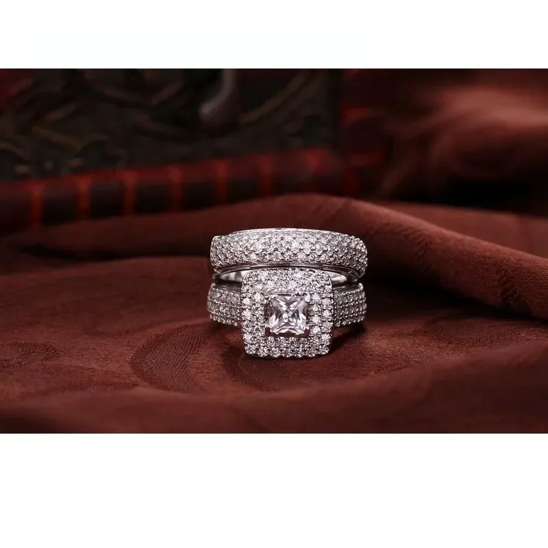 925 Sterling Silver Color Engagement Ring Romantic Fashion Jewelry Cubic Zircon Bezel Set Decoration for Women Girls Wholesale Jewelry & Watches Rings 925 Sterling Silver Color Engagement Ring Romantic Fashion Jewelry Cubic Zircon Bezel Set Decoration for Women Girls Wholesale Jewelry & Watches Rings KDBazar
