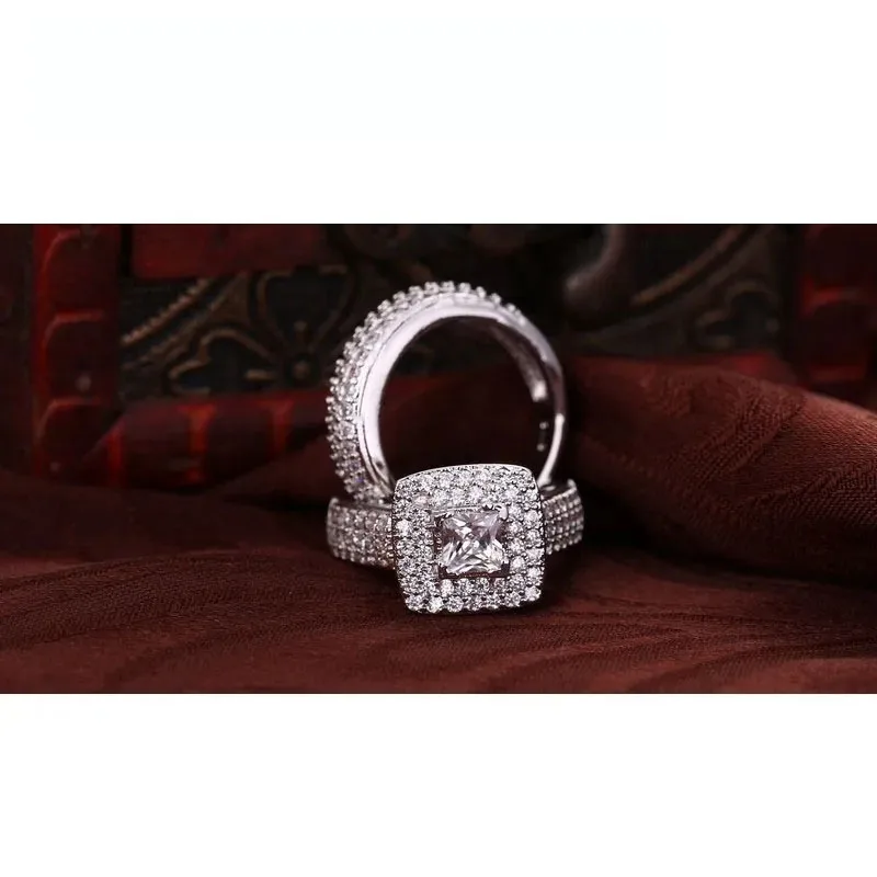925 Sterling Silver Color Engagement Ring Romantic Fashion Jewelry Cubic Zircon Bezel Set Decoration for Women Girls Wholesale Jewelry & Watches Rings 925 Sterling Silver Color Engagement Ring Romantic Fashion Jewelry Cubic Zircon Bezel Set Decoration for Women Girls Wholesale Jewelry & Watches Rings KDBazar
