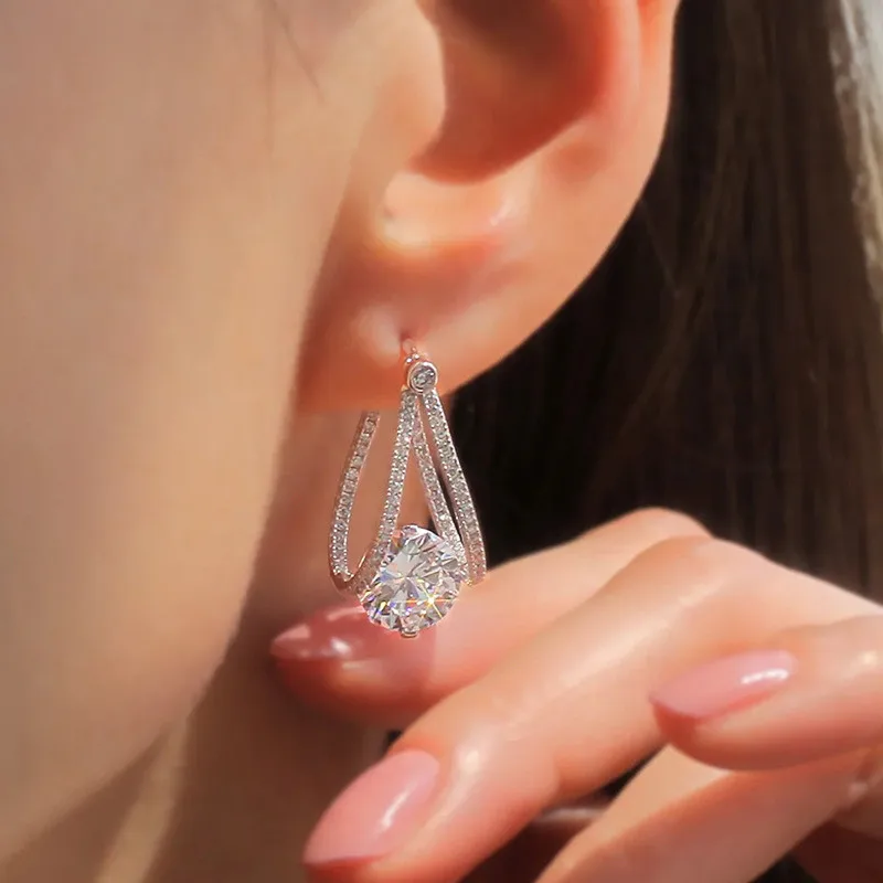 925 Sterling Silver Hoop Earrings for Women Fashion Contracted Design Crystal CZ Earrings Temperament Female Jewelry Earrings Jewelry & Watches 925 Sterling Silver Hoop Earrings for Women Fashion Contracted Design Crystal CZ Earrings Temperament Female Jewelry Earrings Jewelry & Watches KDBazar