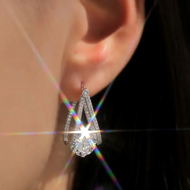 925 Sterling Silver Hoop Earrings for Women Fashion Contracted Design Crystal CZ Earrings Temperament Female Jewelry Earrings Jewelry & Watches 925 Sterling Silver Hoop Earrings for Women Fashion Contracted Design Crystal CZ Earrings Temperament Female Jewelry Earrings Jewelry & Watches KDBazar