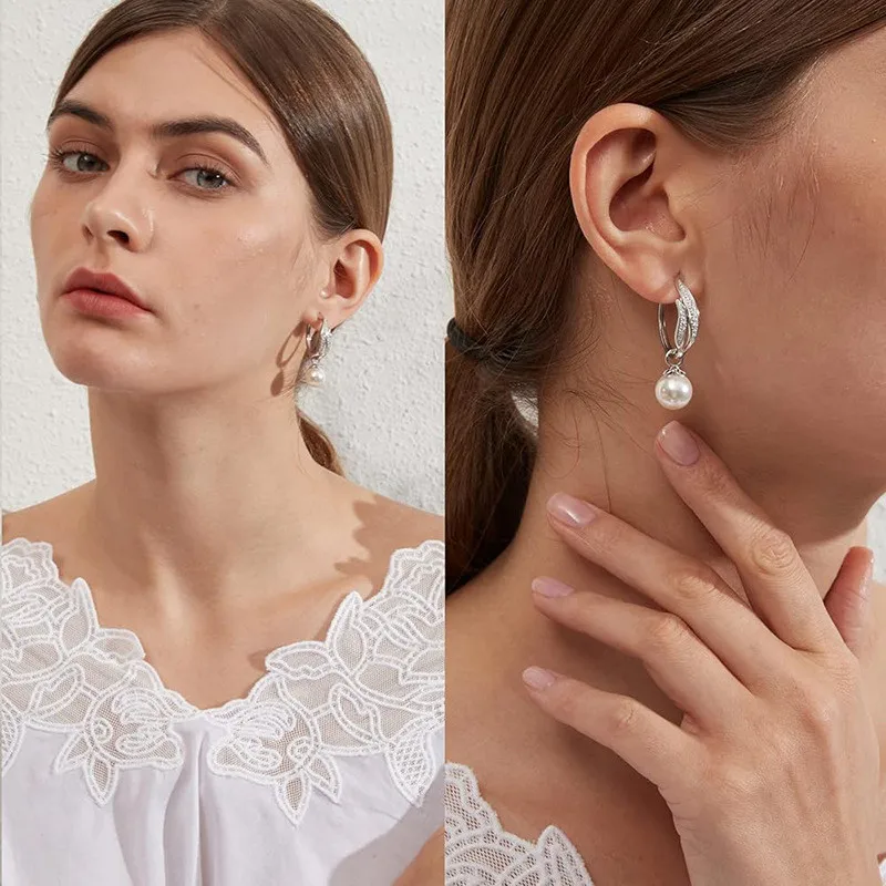 925 Sterling Silver Pearl Hanging Earrings for Bridal Wedding Aesthetic Women’s Dangle Earrings Brilliant CZ Jewelry Clothing & Accessories Hair Accessories Women’s Fashion 925 Sterling Silver Pearl Hanging Earrings for Bridal Wedding Aesthetic Women's Dangle Earrings Brilliant CZ Jewelry Clothing & Accessories Hair Accessories Women's Fashion KDBazar