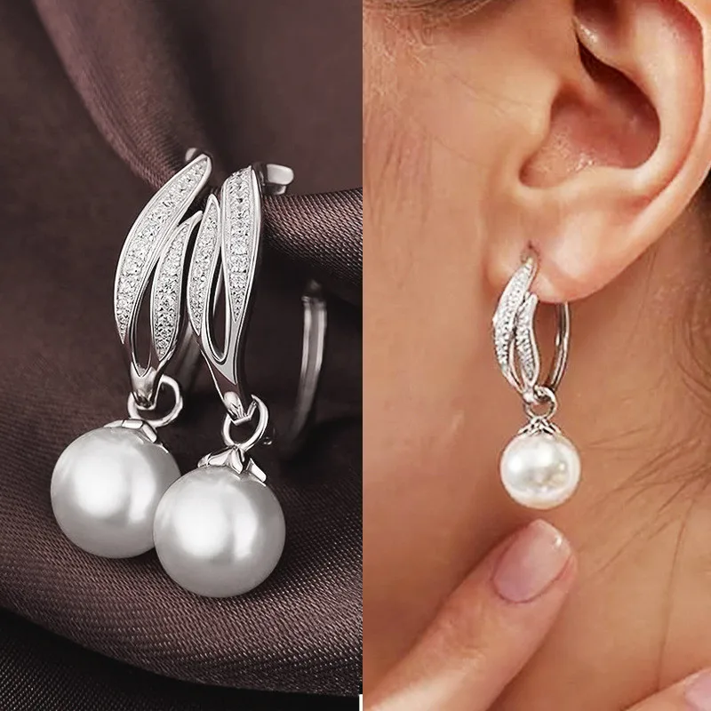 925 Sterling Silver Pearl Hanging Earrings for Bridal Wedding Aesthetic Women’s Dangle Earrings Brilliant CZ Jewelry Clothing & Accessories Hair Accessories Women’s Fashion 925 Sterling Silver Pearl Hanging Earrings for Bridal Wedding Aesthetic Women's Dangle Earrings Brilliant CZ Jewelry Clothing & Accessories Hair Accessories Women's Fashion KDBazar