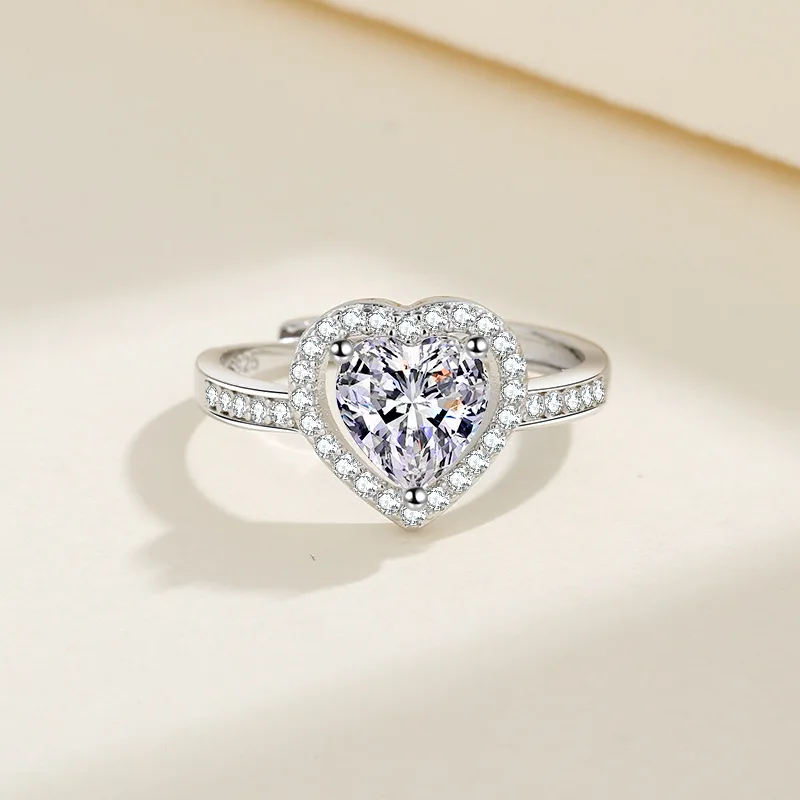 925 Sterling Silver Ring Heart Sparkle Zircon luxury High Quality For Women Wedding Fine Jewelry Accessories Party Gift Jewelry & Watches Rings 925 Sterling Silver Ring Heart Sparkle Zircon luxury High Quality For Women Wedding Fine Jewelry Accessories Party Gift Jewelry & Watches Rings KDBazar