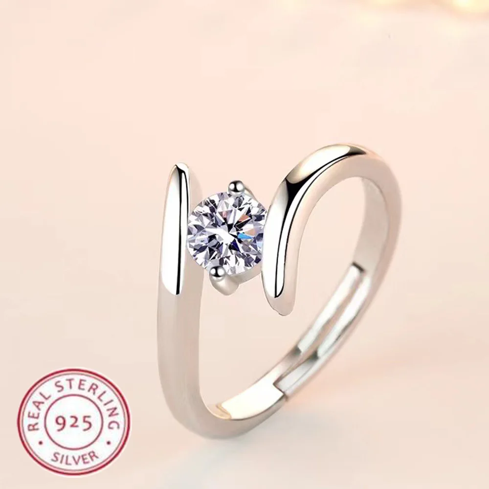 925 Sterling Silver Ring Simple Generous Zircon luxury High Quality For Women Rings Wedding Fine Jewelry Accessories Party Gift Jewelry & Watches Rings 925 Sterling Silver Ring Simple Generous Zircon luxury High Quality For Women Rings Wedding Fine Jewelry Accessories Party Gift Jewelry & Watches Rings KDBazar