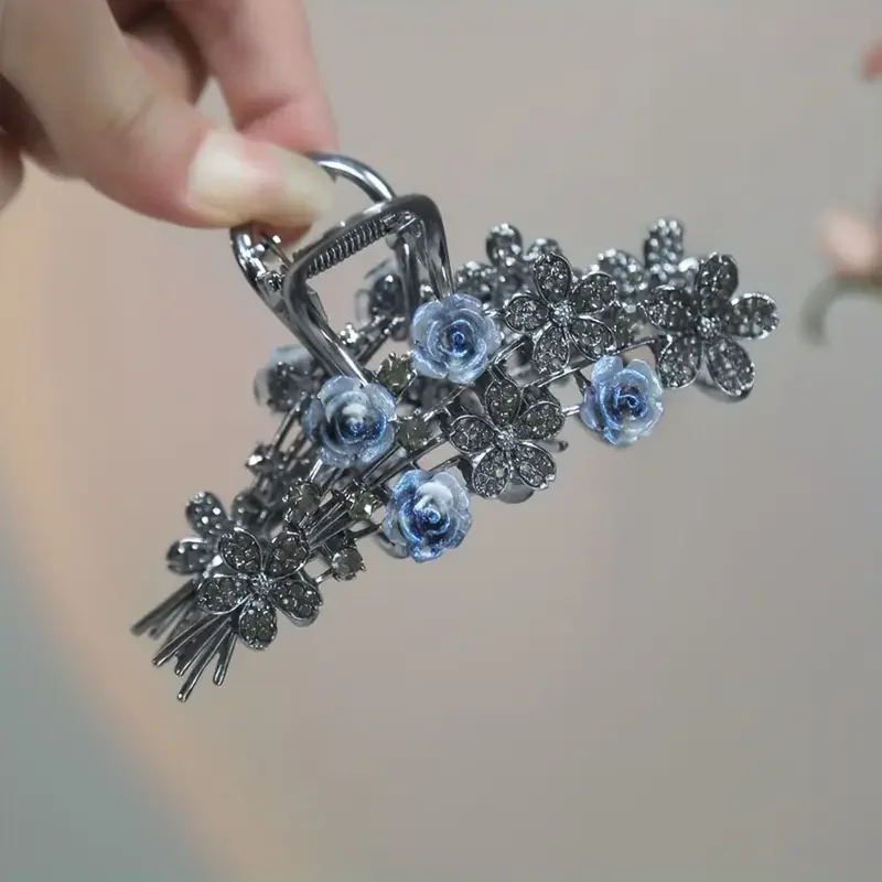 A classic rose shaped hairpin with crystal inlay, made of zinc alloy material, elegant black accessories, for women Clothing & Accessories Hair Accessories Women’s Fashion A classic rose shaped hairpin with crystal inlay, made of zinc alloy material, elegant black accessories, for women Clothing & Accessories Hair Accessories Women's Fashion KDBazar