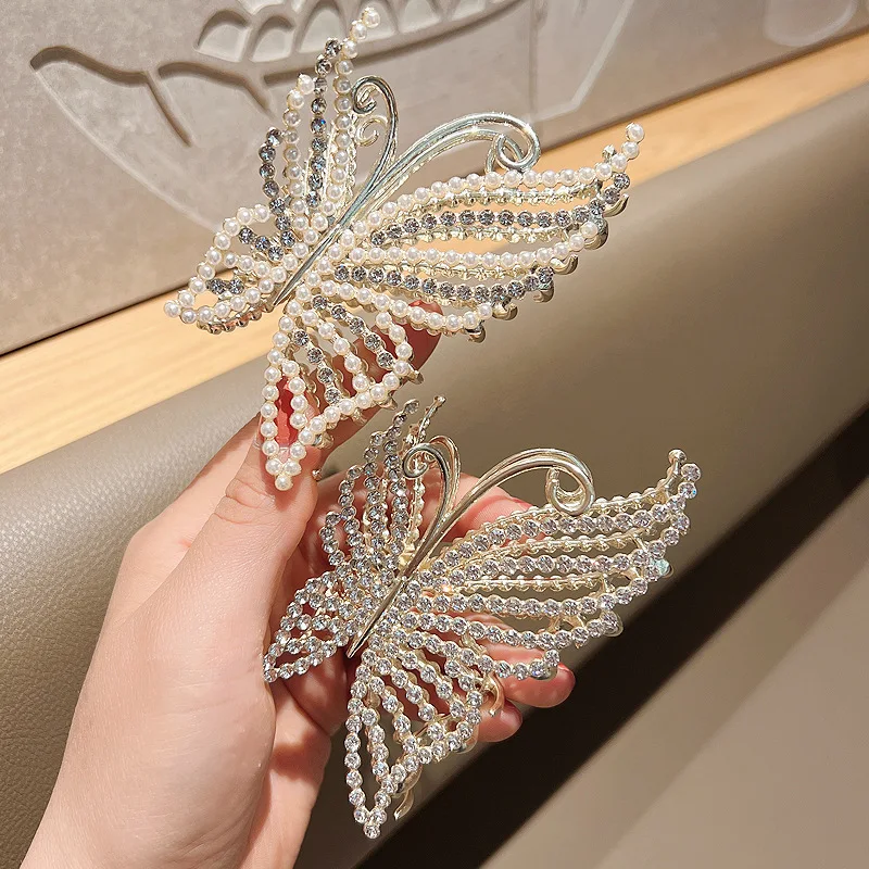 Alloy Rhinestone Butterfly Hair Claw Crab for Pearl Women Elegant Hair Clips Barrette Bow Headwear Ponytail Hair Accessories Clothing & Accessories Hair Accessories Women’s Fashion Alloy Rhinestone Butterfly Hair Claw Crab for Pearl Women Elegant Hair Clips Barrette Bow Headwear Ponytail Hair Accessories Clothing & Accessories Hair Accessories Women's Fashion KDBazar