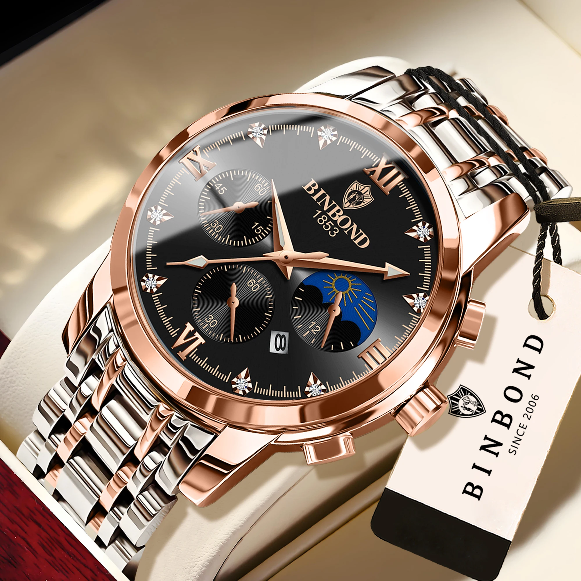 BINBOND Authentic Brand Precise Quartz Watches for Men Luxury Luminous Waterproof Sturdy Men’s Watch Business Casual Reloj Jewelry & Watches Mens Watches BINBOND Authentic Brand Precise Quartz Watches for Men Luxury Luminous Waterproof Sturdy Men's Watch Business Casual Reloj Jewelry & Watches Mens Watches KDBazar