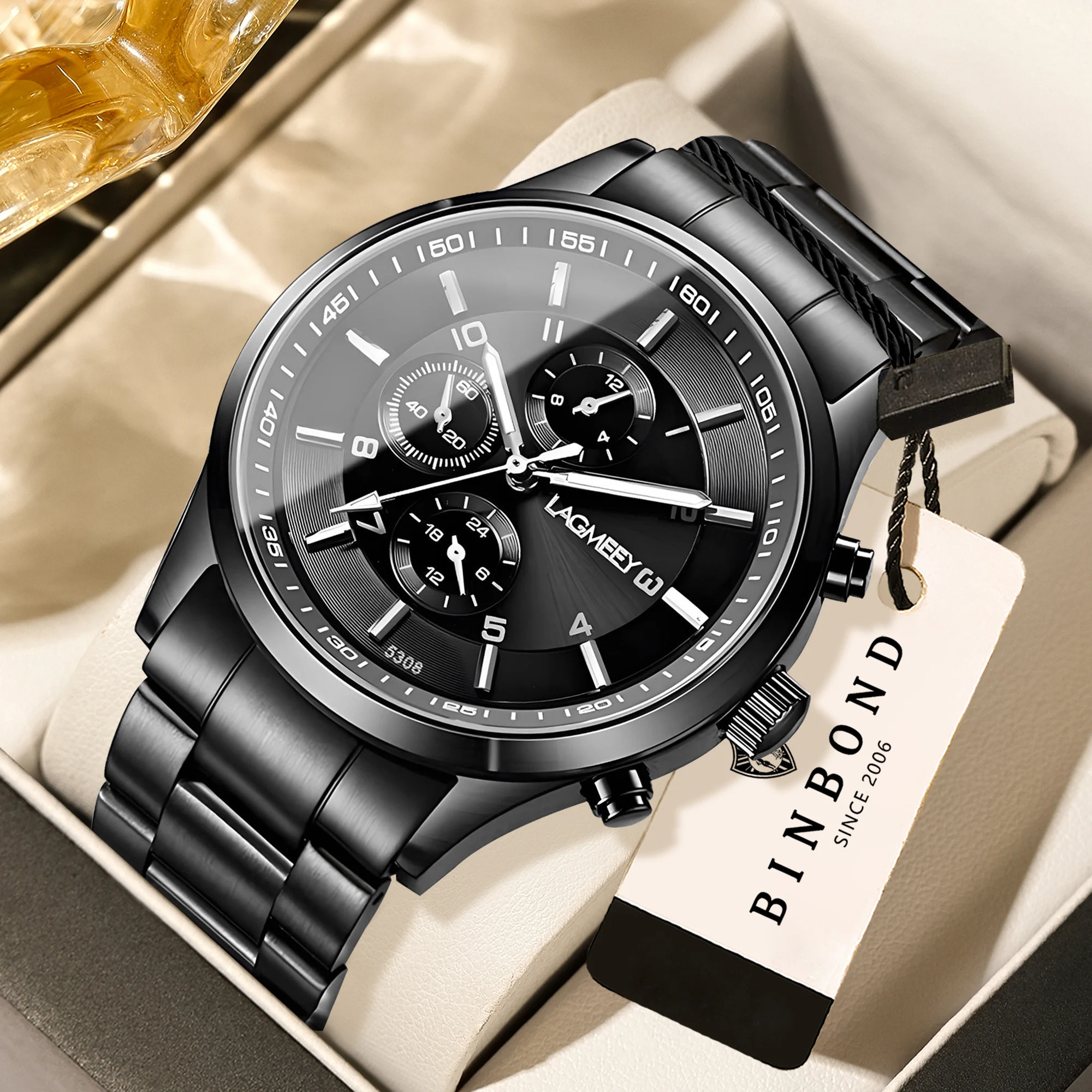 BINBOND Stainless Steel Strap Durable Quartz Watch For Men Luxury Luminous Waterproof Precise Business Men’s Watch Casual Reloj Jewelry & Watches Mens Watches BINBOND Stainless Steel Strap Durable Quartz Watch For Men Luxury Luminous Waterproof Precise Business Men's Watch Casual Reloj Jewelry & Watches Mens Watches KDBazar
